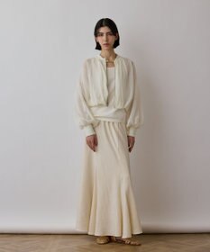 GRACE CONTINENTAL シアーニットバルーンジャケット