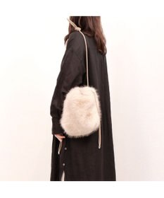 UNBILLION カシュカシュ cachecache / エコファーシンプル巾着ショルダーバッグ