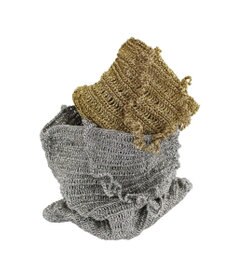 ROOTOTE 1090【手編みカゴバッグ風】SC.ベビールー.クロッシュメタリック-A