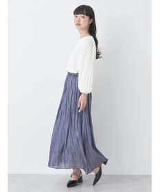 earth music&ecology シャイニーギャザースカート