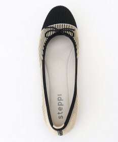 steppi ラウンド バイカラー バレエ パンプス