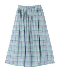 CRAFT STANDARD BOUTIQUE チェックギャザーロングスカート