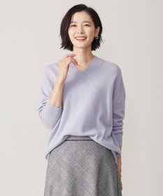 洗える】CASHMERE BLEND Vネック ニット / J.PRESS LADIES L