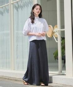 #Newans 【イージーケア】タックスリーブショート丈シャツ