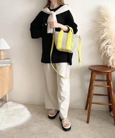 LA BAGAGERIE 【maison vert】【ペーパー素材使用】2WAYかごバッグ