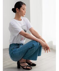 Te chichi マリリンモンローモノクロフォトTシャツ