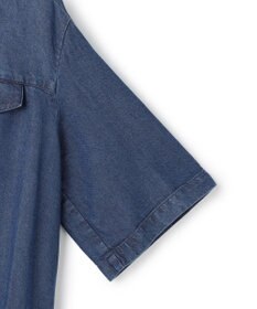 ICB L ナチュラルソフトデニム クロップドジャケット