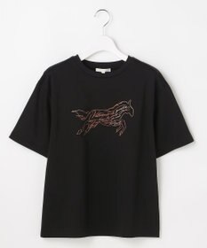 自由区 S ホースモチーフロゴ Tシャツ