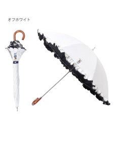 MOONBAT 【WEB限定】POLO RALPH LAUREN（ポロ ラルフローレン）晴雨兼用日傘 長傘 ワンポイントベア刺繍 フリル 一級遮光 遮熱 UV