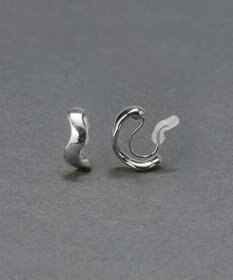 Phoebe 〈金属アレルギー対応/痛くないシリーズ〉リップルフープライトフィットイヤリング　シルバー/ニッケルフリー