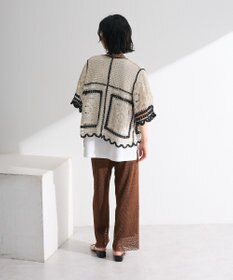 Green Parks ・ＥＬＥＮＣＡＲＥ　ＤＵＥ　カギ針風レースカーデ