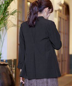 Tiaclasse 【ダブルストレッチ・洗える】カラーレスロングジャケット