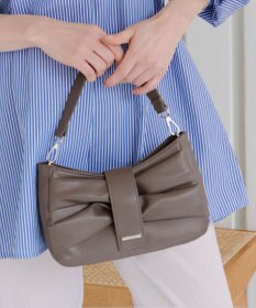 Tiaclasse 【安田美沙子さん着用・2way】リボンギャザーミニバッグ