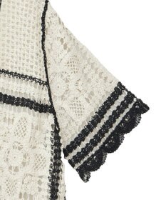 Green Parks ・ＥＬＥＮＣＡＲＥ　ＤＵＥ　カギ針風レースカーデ