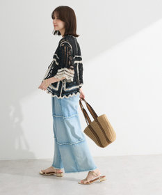 Green Parks ・ＥＬＥＮＣＡＲＥ　ＤＵＥ　カギ針風レースカーデ