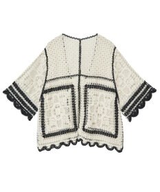 Green Parks ・ＥＬＥＮＣＡＲＥ　ＤＵＥ　カギ針風レースカーデ