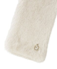 MOONBAT FURLA（フルラ）差し込みファーティペット マフラー アーチロゴ フェイクファー