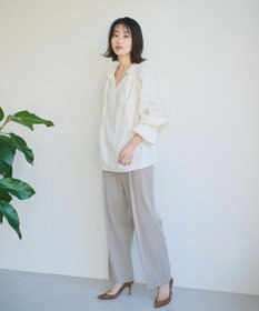 #Newans 【ANSWER for 骨格ナチュラル】ギャザーショルダーシャツ