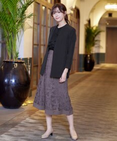 Tiaclasse 【ダブルストレッチ・洗える】カラーレスロングジャケット