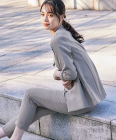 Tiaclasse 【ダブルストレッチ・洗える】カラーレスロングジャケット