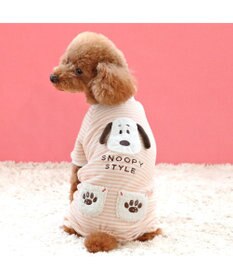 PET PARADISE スヌーピー サーモキープ  ロンパース 《フェイス柄》 小型犬
