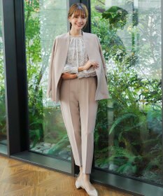 Tiaclasse 【ダブルストレッチ・洗える】カラーレスロングジャケット