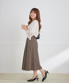 Tiaclasse 【洗える】リボンフレアスリーブブラウス