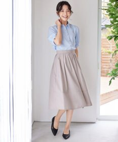 Tiaclasse L 【洗える】パフスリーブシャツブラウス