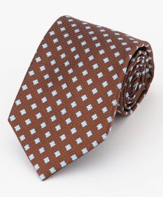 J.PRESS MEN 【VINTAGE JACQUARD COLLECTION】小紋柄 ネクタイ オレンジ系8