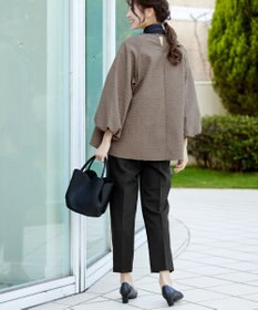 Tiaclasse 【ストレッチジョーゼット】スリットテーパードパンツ