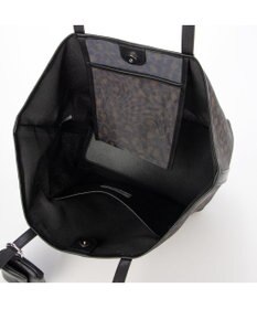UNBILLION カシュカシュ cachecache / チュールメッシュヒョウ柄プリントトートＬ