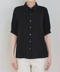 Tiaclasse L 【洗える】パフスリーブシャツブラウス