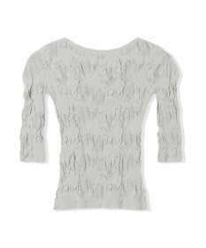 Chacott 【ノーソーイングニット】シアーレースボートネックトップ