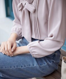 Tiaclasse 【新色追加・洗える】リボンタイブラウス