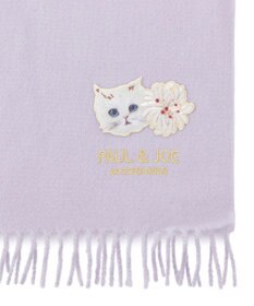 MOONBAT PAUL & JOE ACCESSOIRES ジプシー×クリザンテームワッペン付きムースタッチマフラー（パッケージ入り）