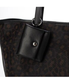 UNBILLION カシュカシュ cachecache / チュールメッシュヒョウ柄プリントトートＬ