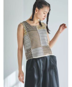 Green Parks ■ＥＳＣＡＲ　ダブルジャカードニットタンク