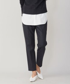 ICB 【洗える・WEB限定カラーあり】 ウールミルドサキソニー テーパードパンツ
