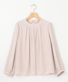 組曲 【WEB限定】ジョーゼットシフォン タックブラウス