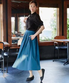 Tiaclasse L 【洗える】パフスリーブシャツブラウス