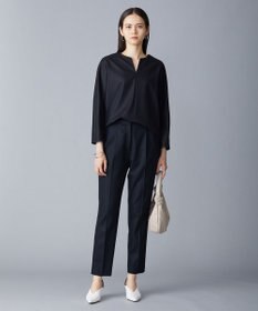 ICB 【洗える・WEB限定カラーあり】 ウールミルドサキソニー テーパードパンツ