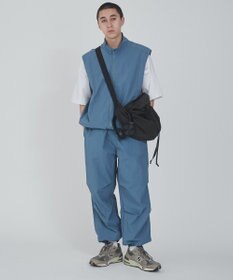 WEGO 【ウエストゴム/撥水/洗濯機可】ナイロンイージーパンツ