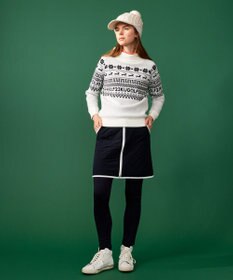 23区GOLF 【WOMEN】つば付きケーブル ニットキャップ