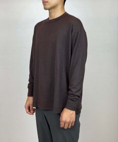 KASHIYAMA 【ウォッシャブル】ウールジャージークルーネックニット