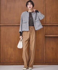 23区 S 【洗える】シアーリブハイネック ニット