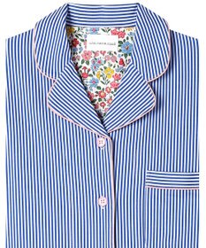 une nana cool 【綿混】ロンドンストライプ半袖パジャマ MADE WITH LIBERTY FABRIC