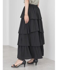 earth music&ecology フリルティアードスカート