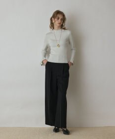 GRACE CONTINENTAL ラメリブニットトップ