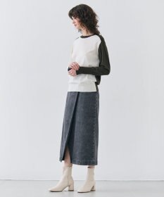 BEIGE， 【洗える】BURNET / カラーミックスクルーネックトップス