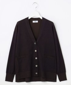 J.PRESS LADIES L 【季節の変わり目に】Vis/Peスパーク ニット Vネック カーディガン